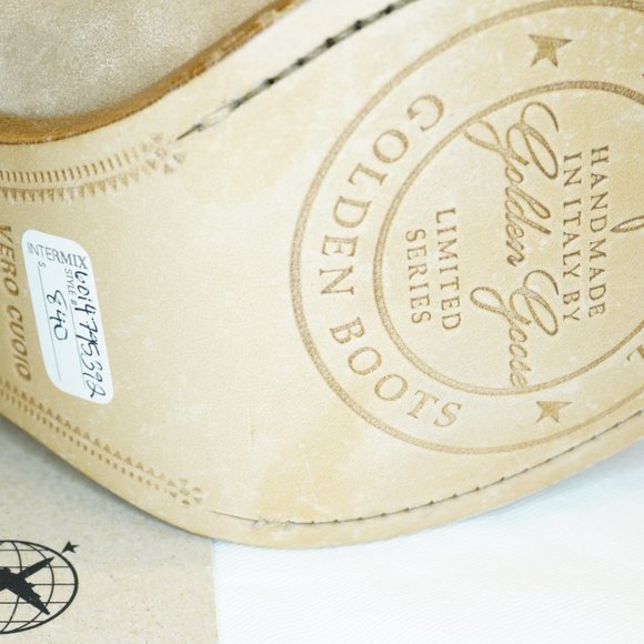 Golden Goose Candy Suede Cowboy Boots, Beige, Multiple Sizes, New w/ COA, Bag - Picture 5 of 14